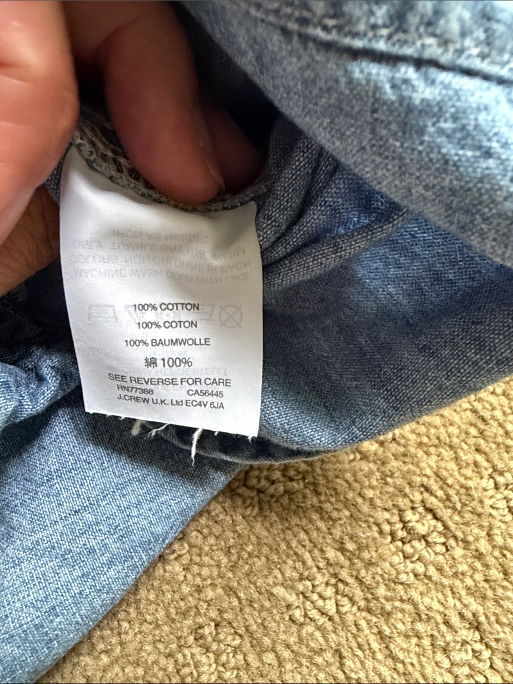 Madewell Light Blue Chambray classic ex boyfriend Button-Down Shirt,small - Picture 5 of 6